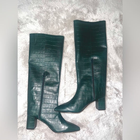 New Kurt Geiger women's croc knee high boots . Size 8 - Picture 6 of 7